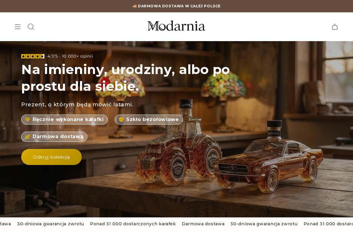 Modarnia Polska homepage screenshot