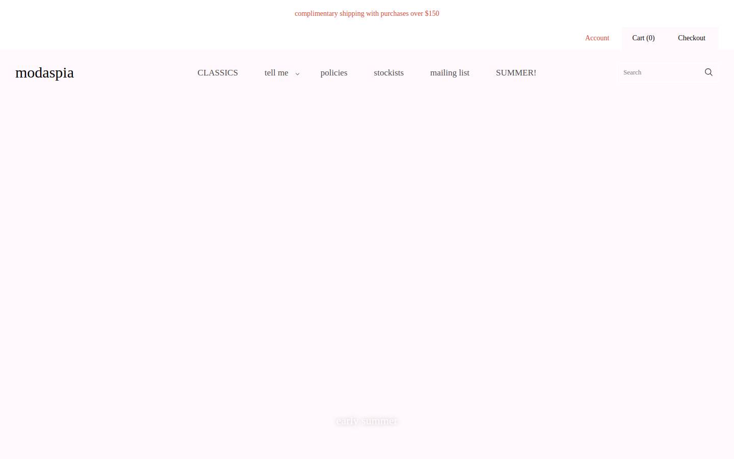 modaspia.com homepage screenshot