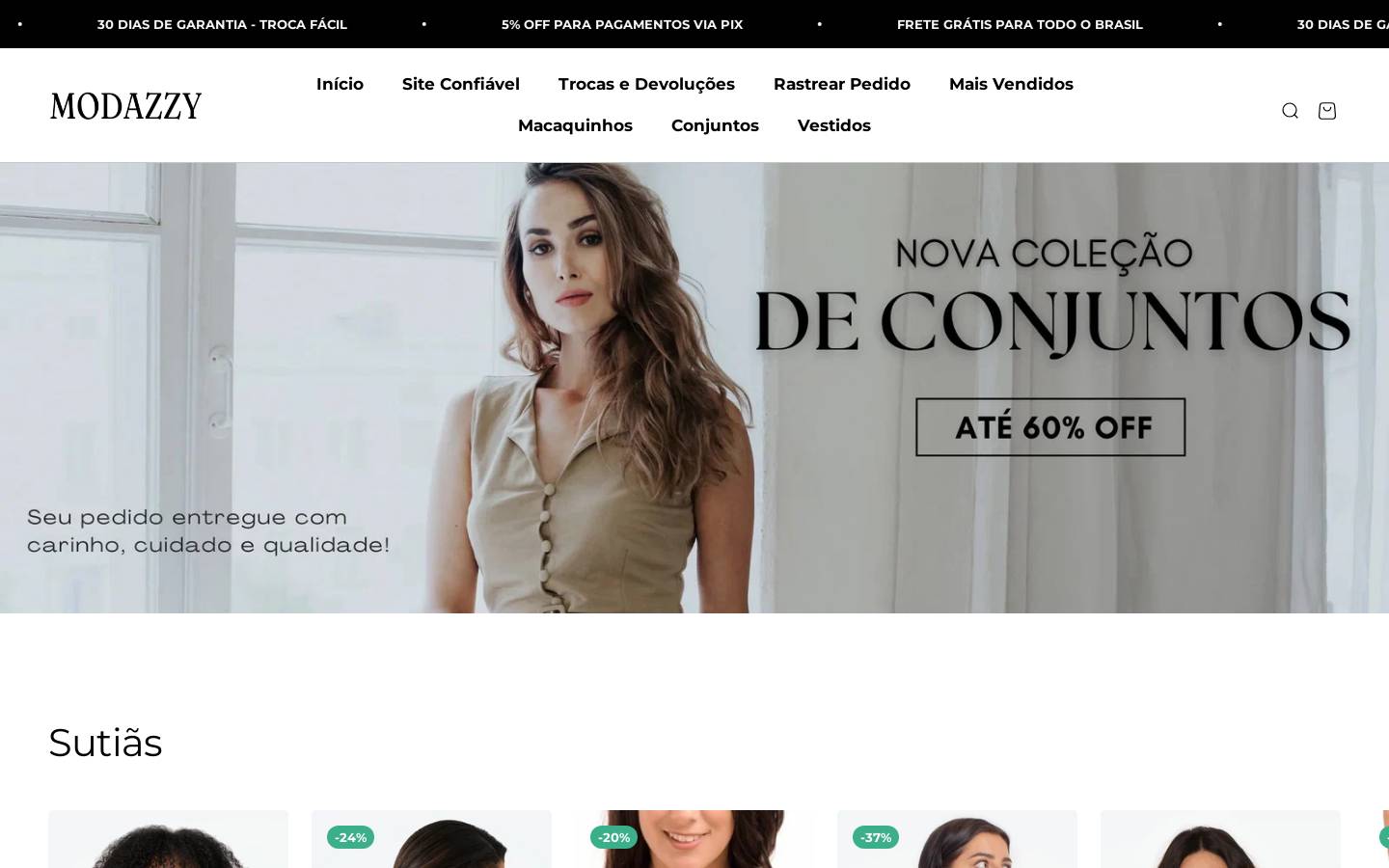 modazzy.com homepage screenshot