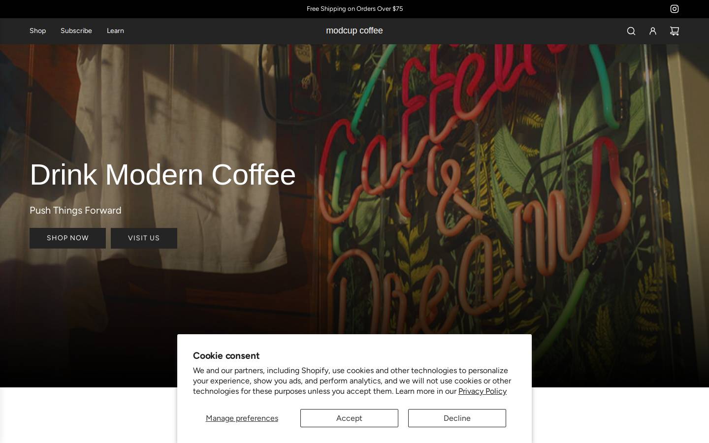 modcup.com homepage screenshot