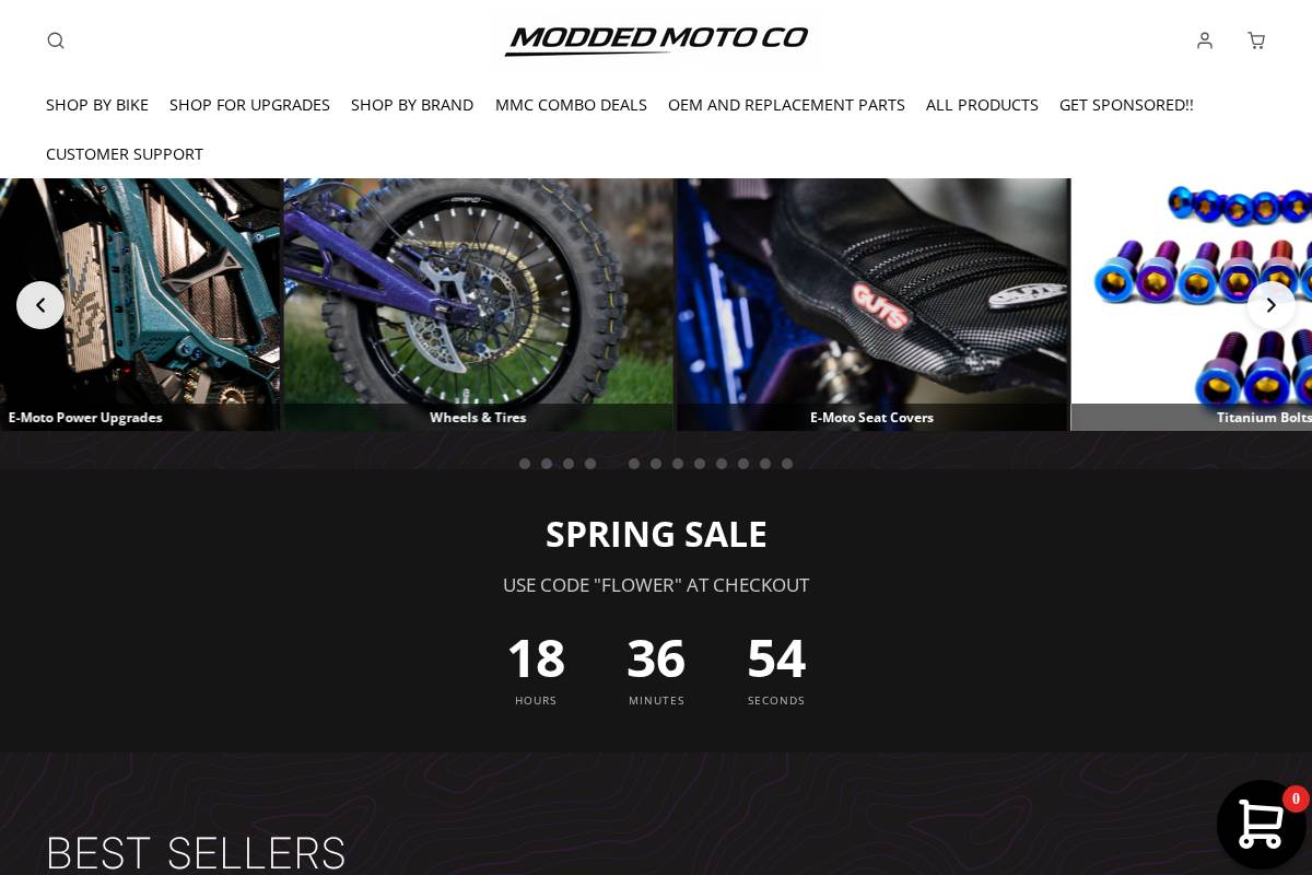 Moddedmotoco homepage screenshot