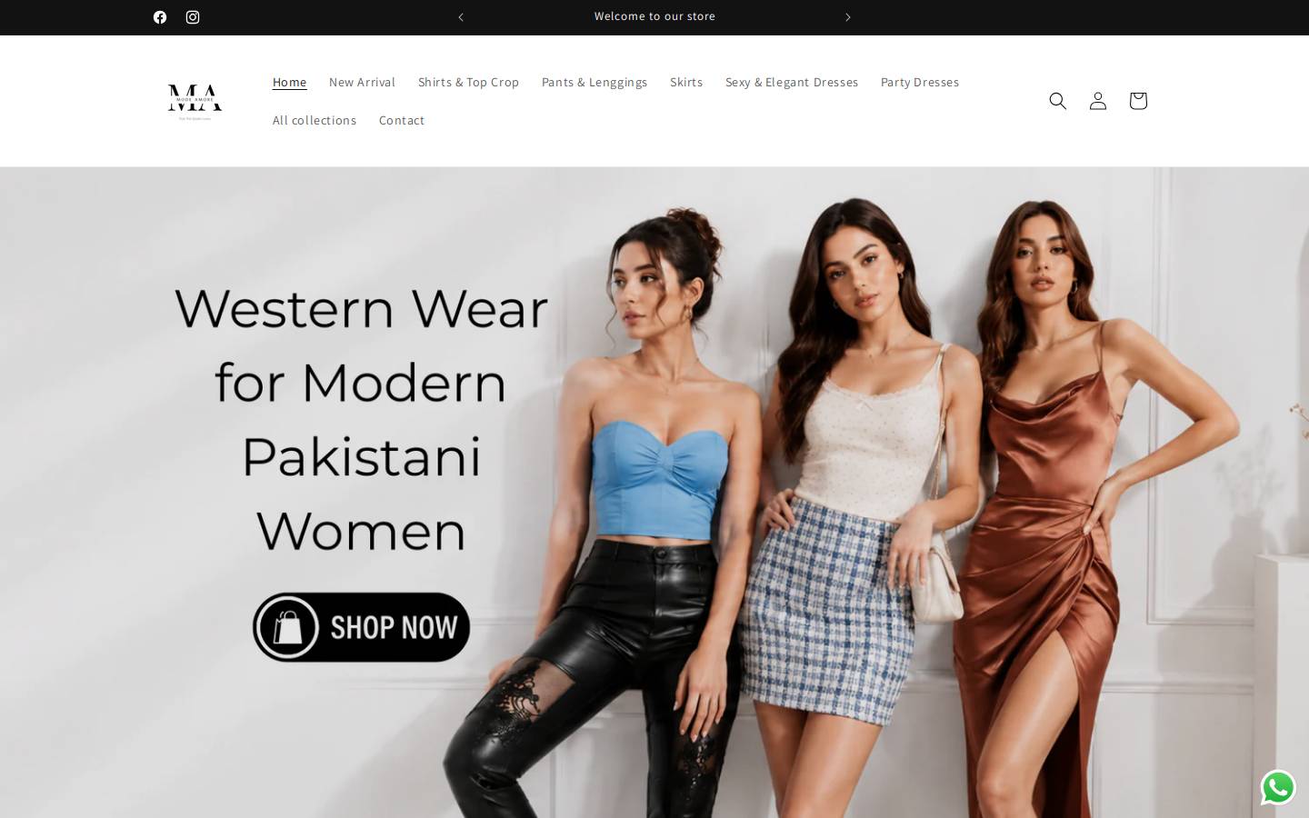 modeamore.com homepage screenshot