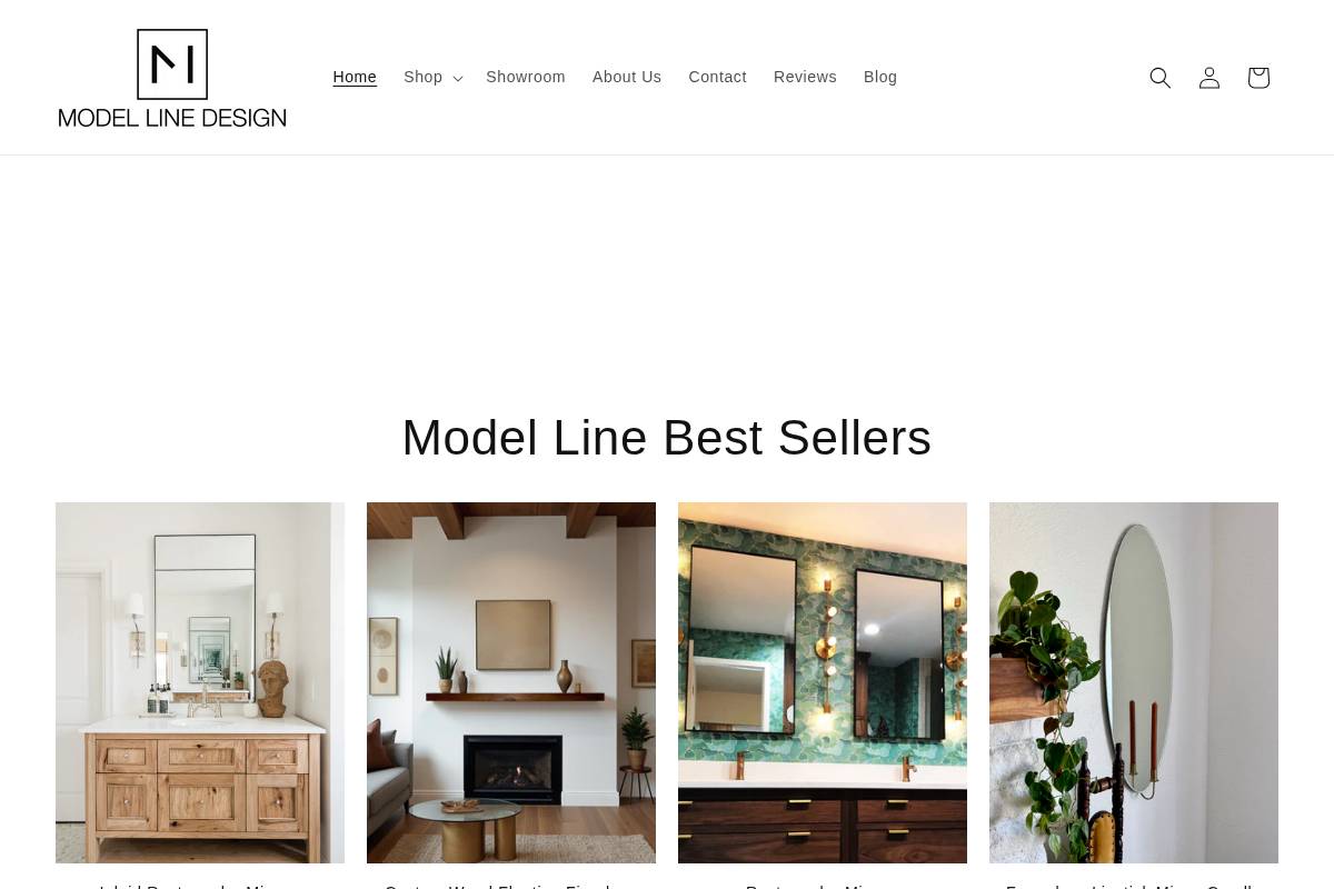 modellinedesign.com homepage screenshot