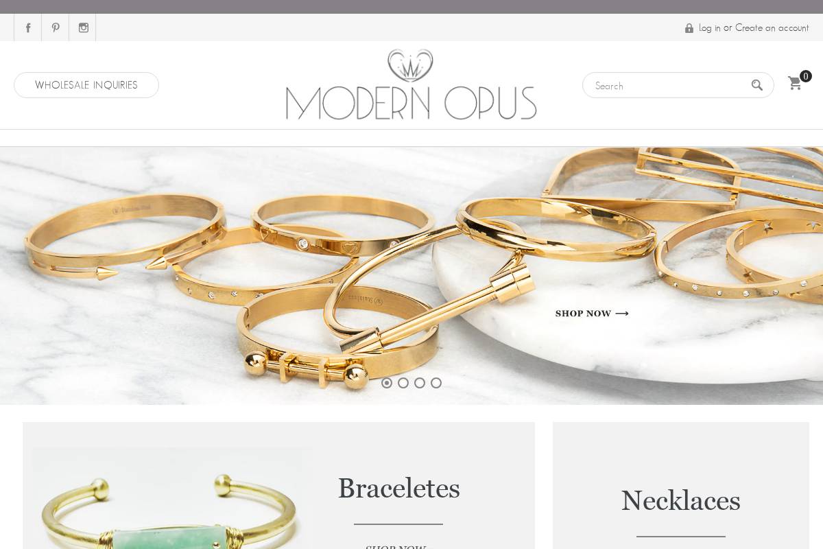 modern-opus.com homepage screenshot