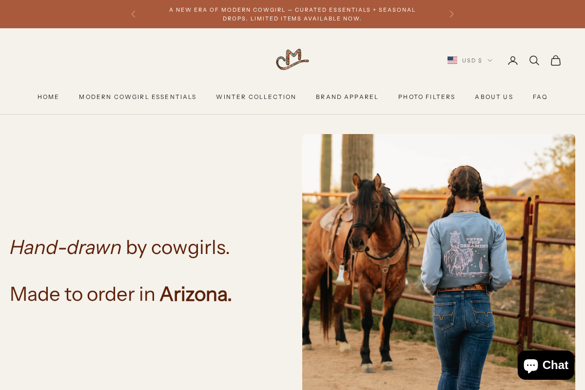 moderncowgirlpresets.com homepage screenshot