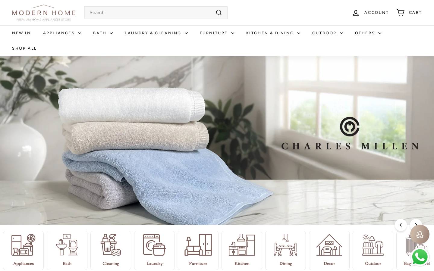 Modernhome homepage screenshot