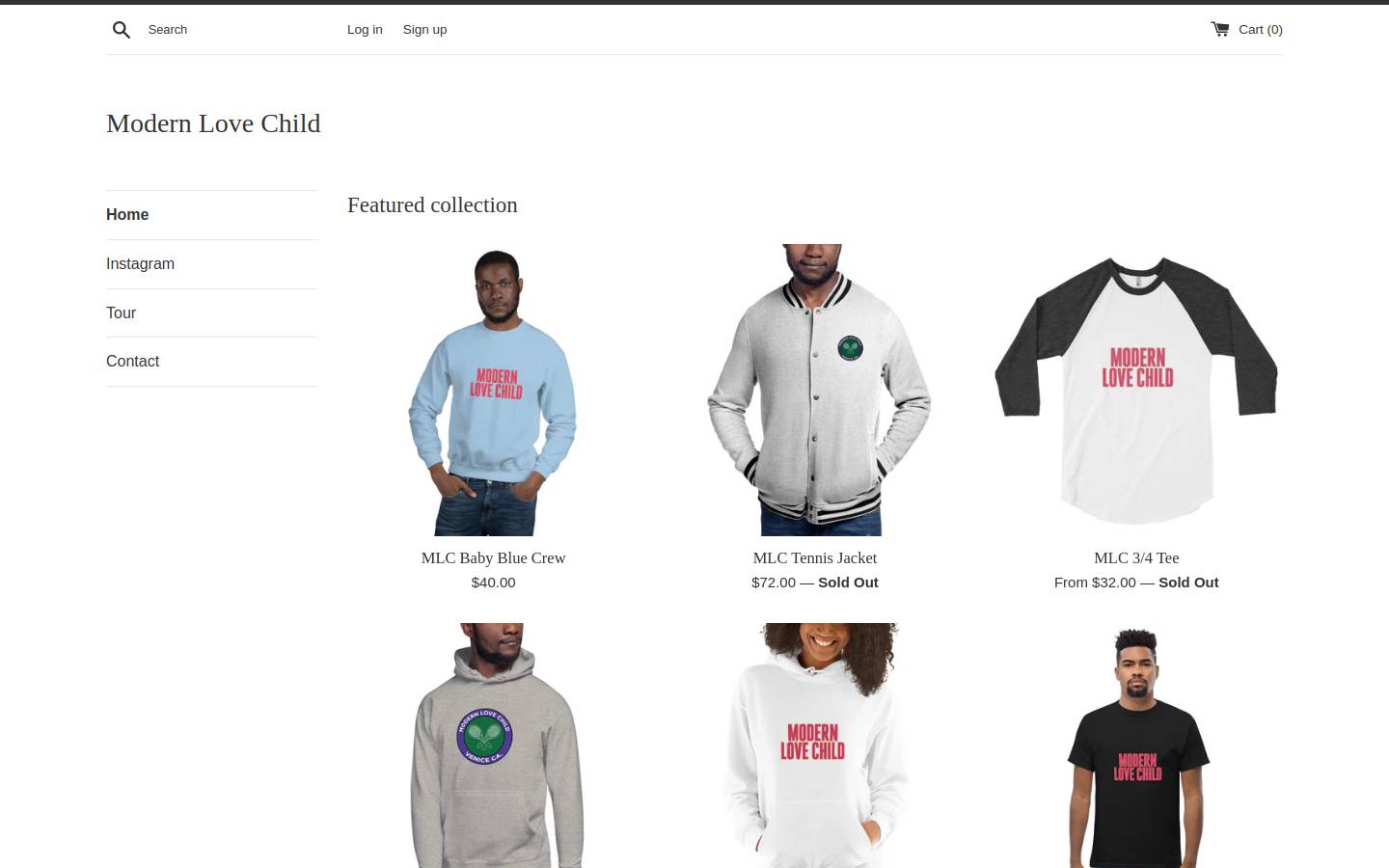 modernlovechild.com homepage screenshot