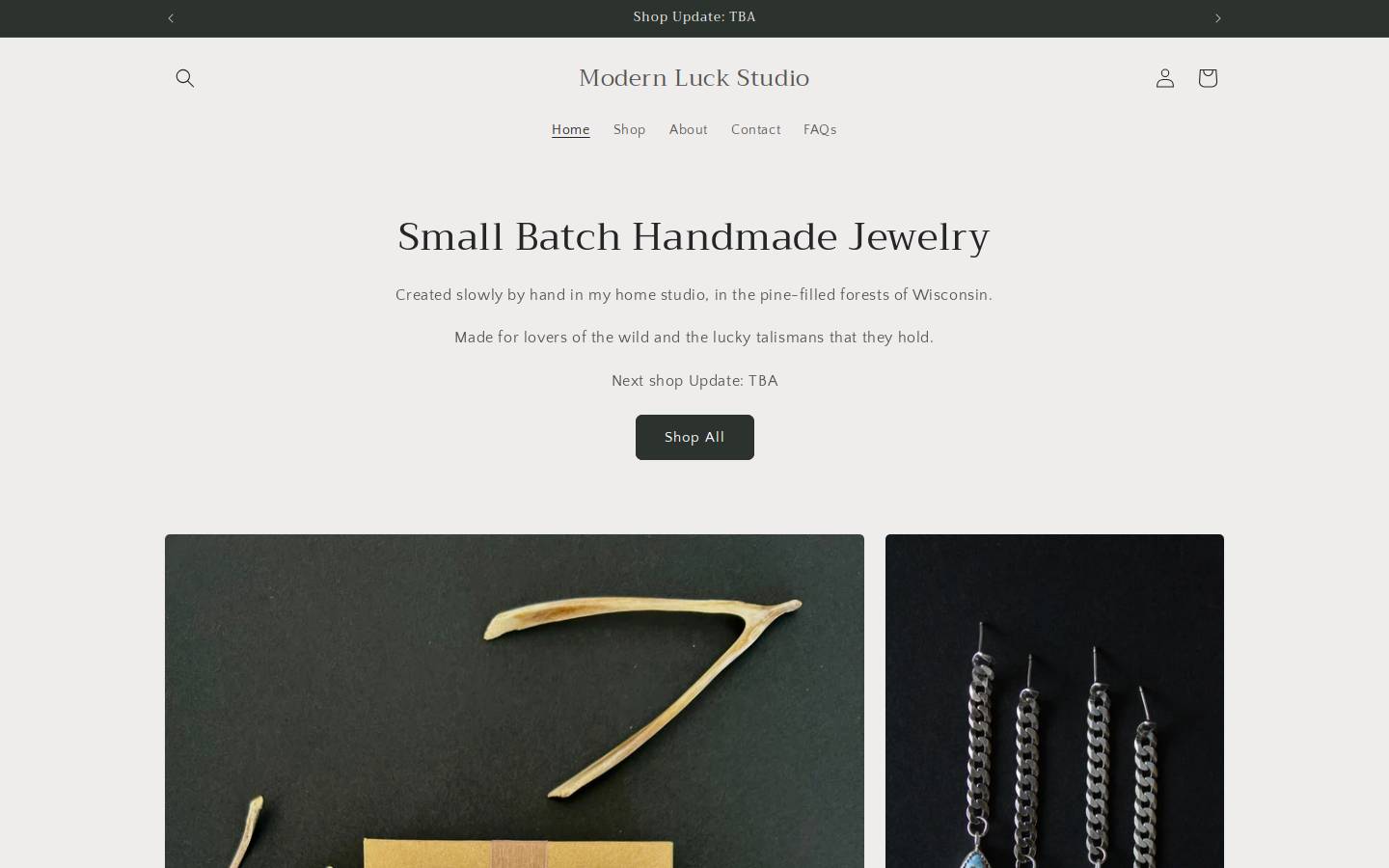modernluckstudio.com homepage screenshot