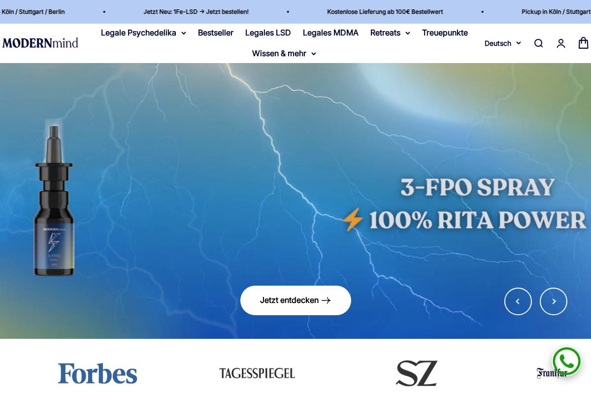 modernmind.eu homepage screenshot
