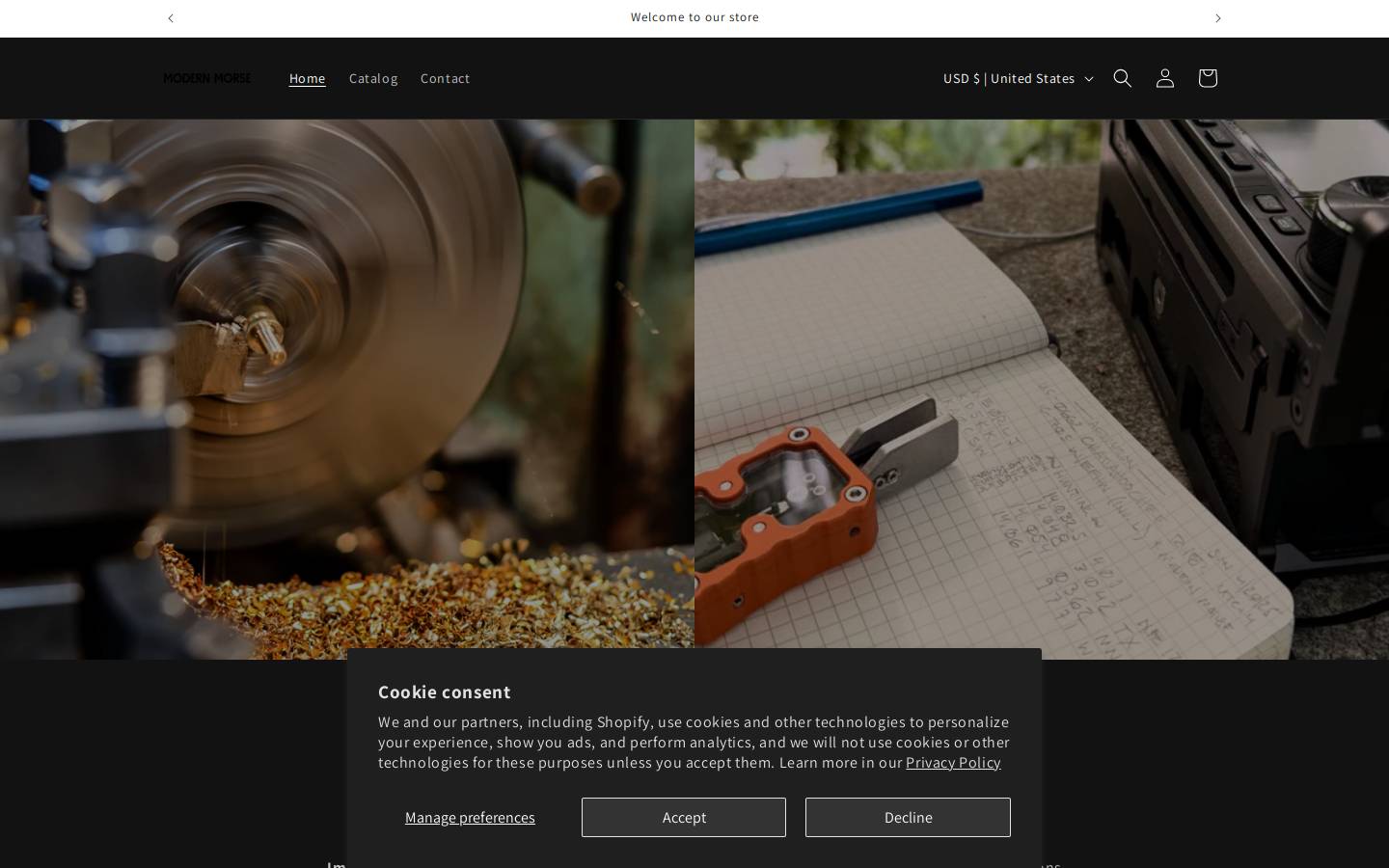 modernmorse.com homepage screenshot