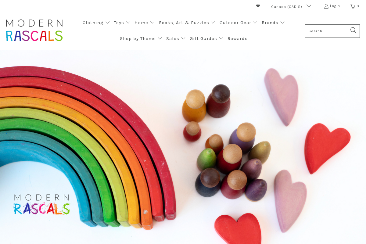 Modern Rascals homepage screenshot