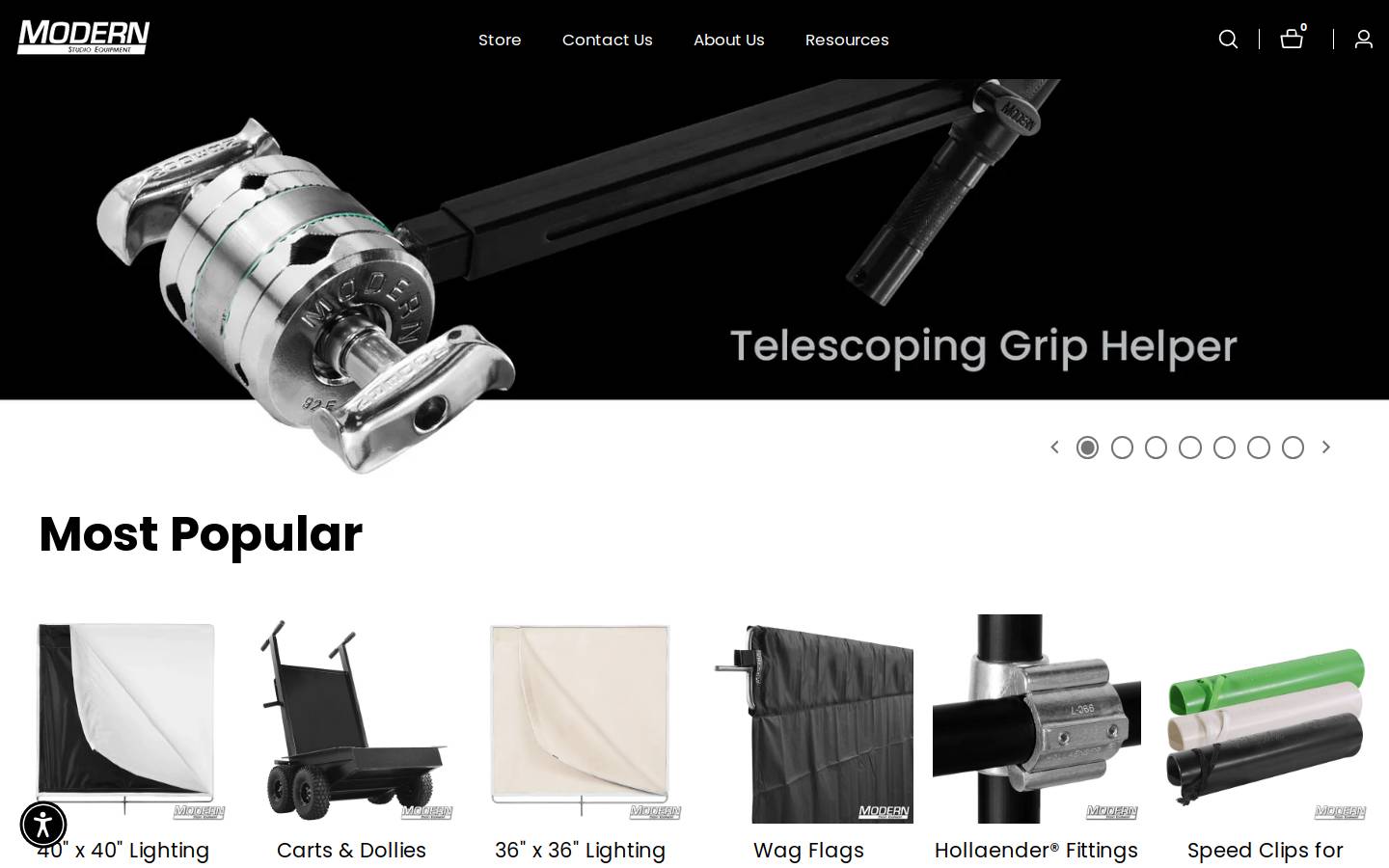 modernstudio.com homepage screenshot