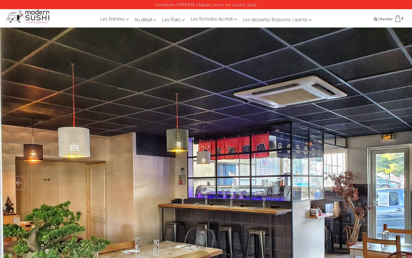 modernsushi.fr homepage screenshot