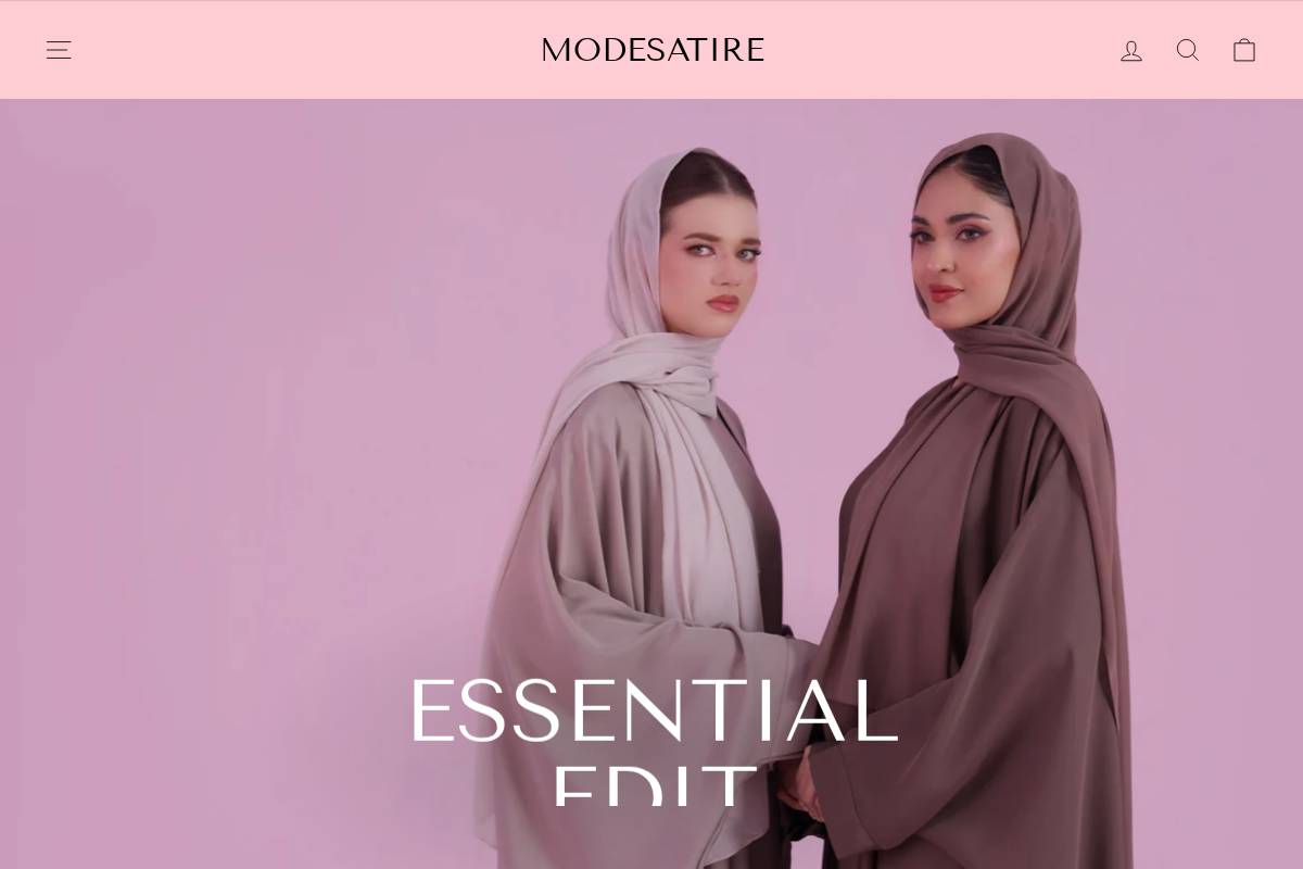 modesatire.com homepage screenshot
