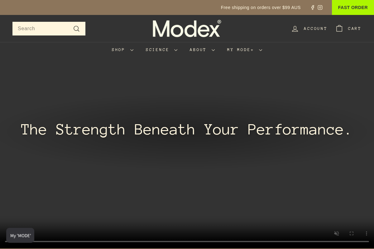 Modexnatural homepage screenshot