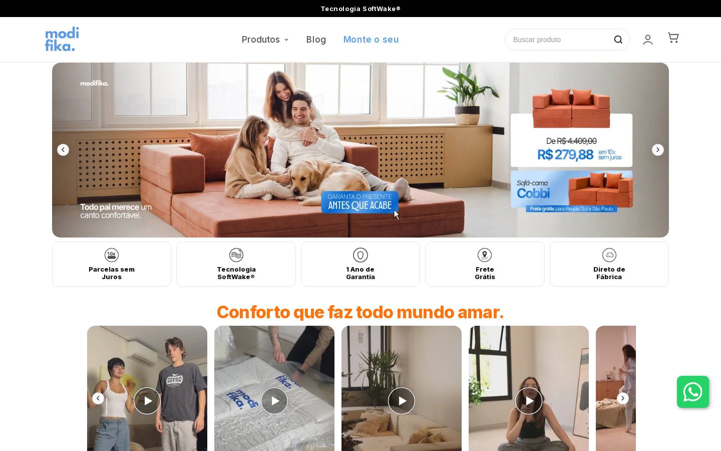 modifika.com.br homepage screenshot
