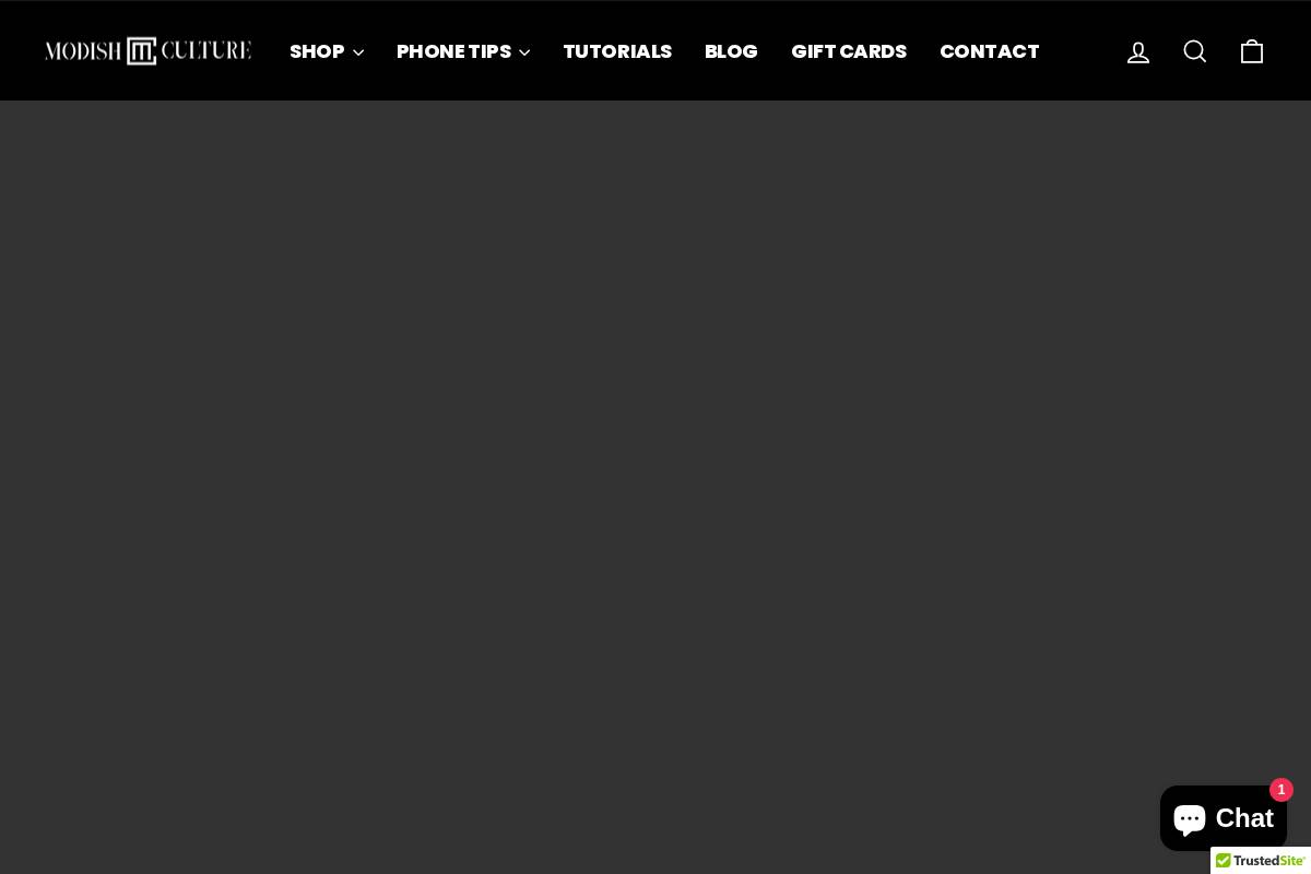 Modish Culture homepage screenshot