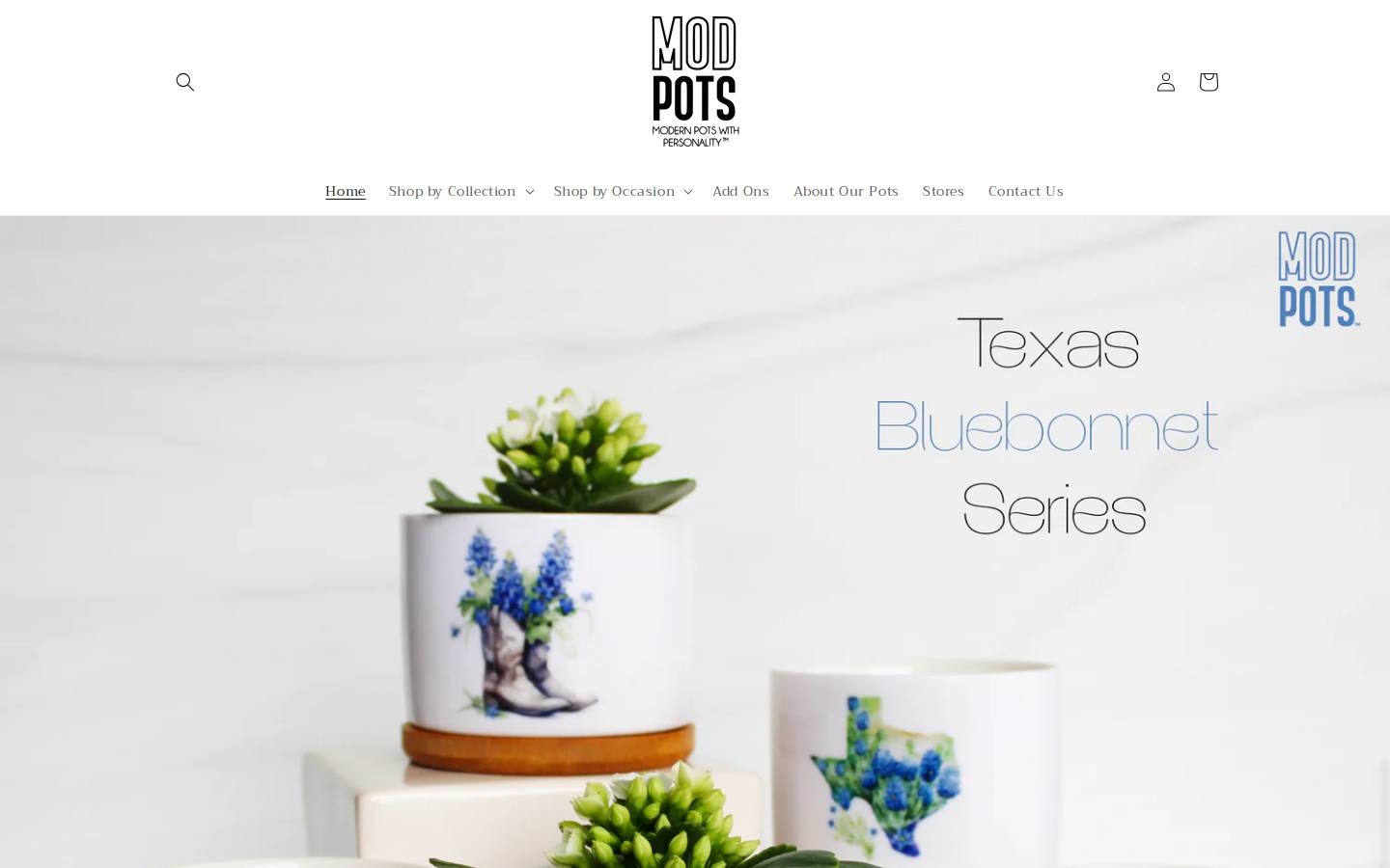 modpotsshop.com homepage screenshot