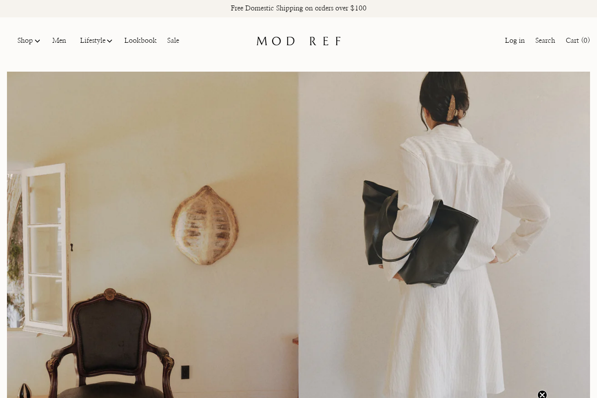 Mod Ref homepage screenshot