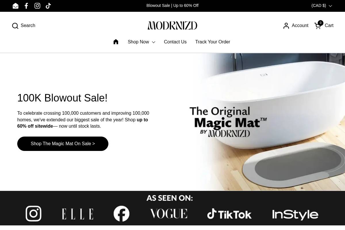 modrnizd.com homepage screenshot