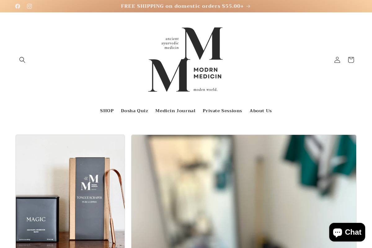 modrnmedicin.com homepage screenshot