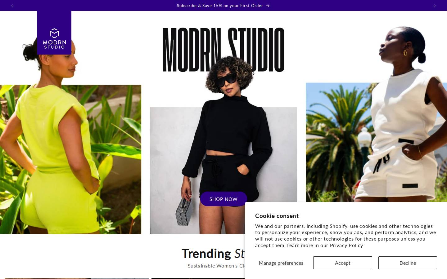 modrnstudio.com homepage screenshot