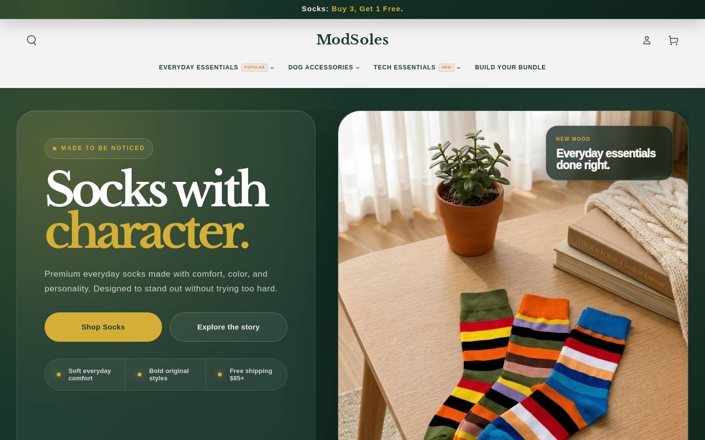 Modsoles homepage screenshot
