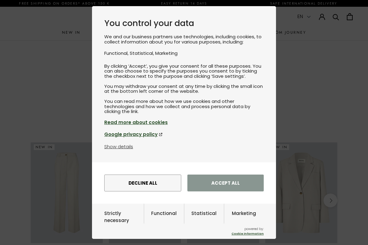 Modström Webshop homepage screenshot