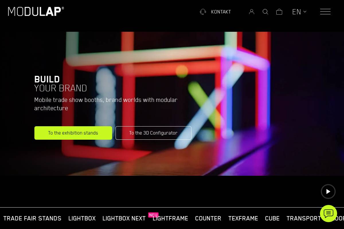 modulap.de homepage screenshot