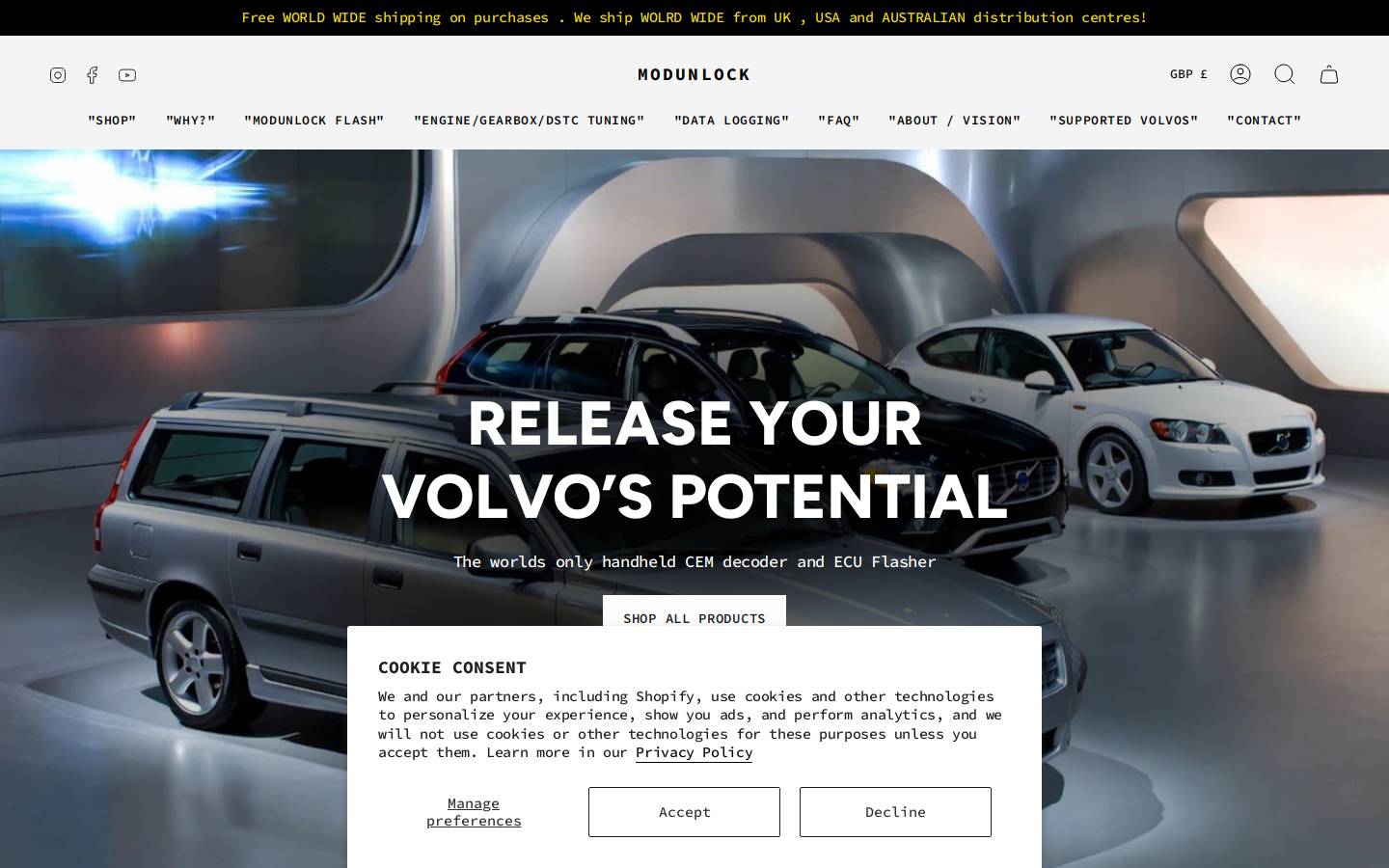 modunlock.com homepage screenshot