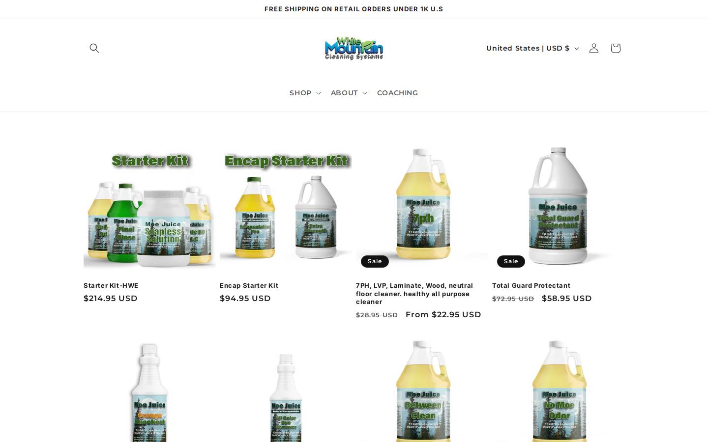 moejuice.shop homepage screenshot