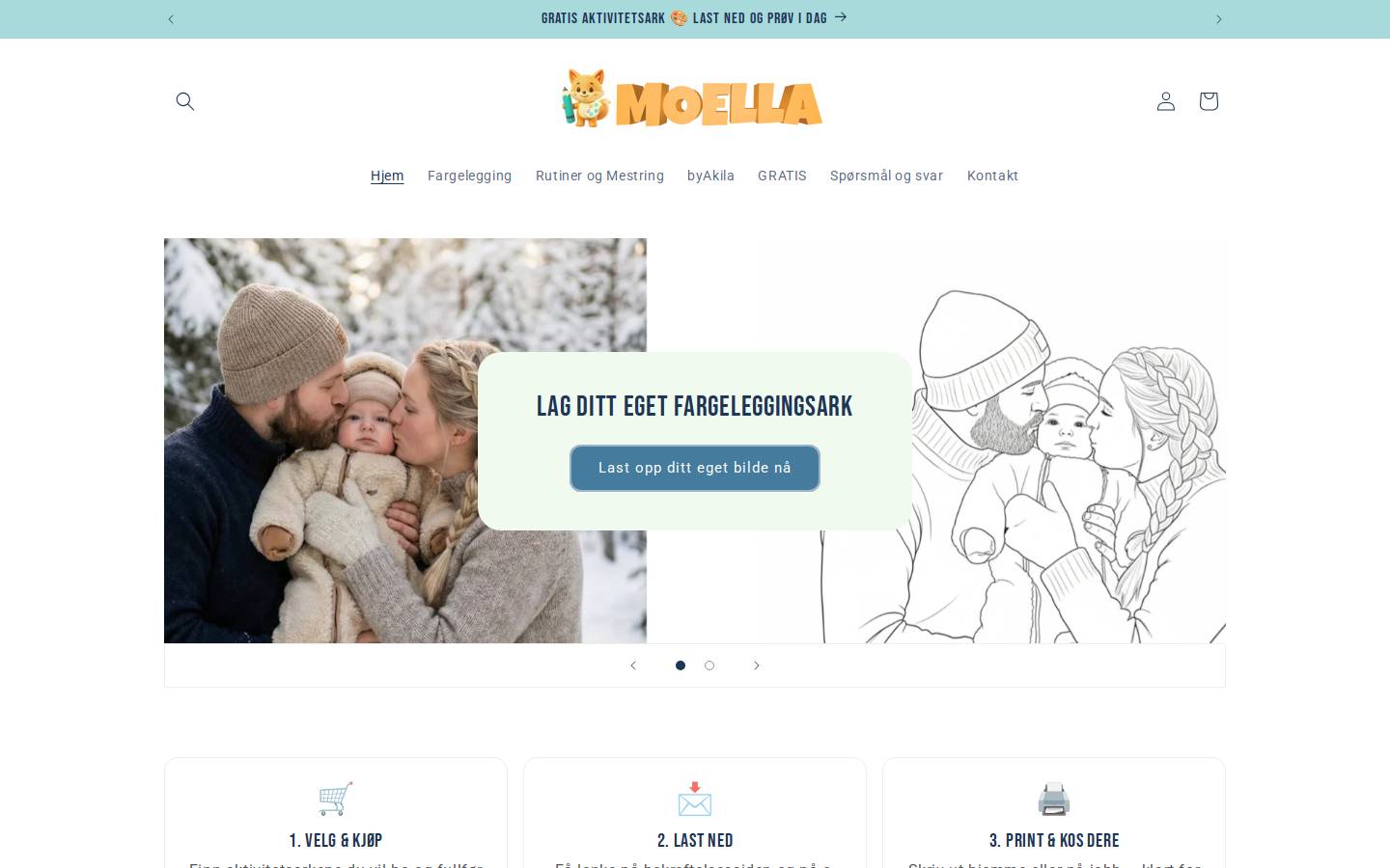 Moella homepage screenshot