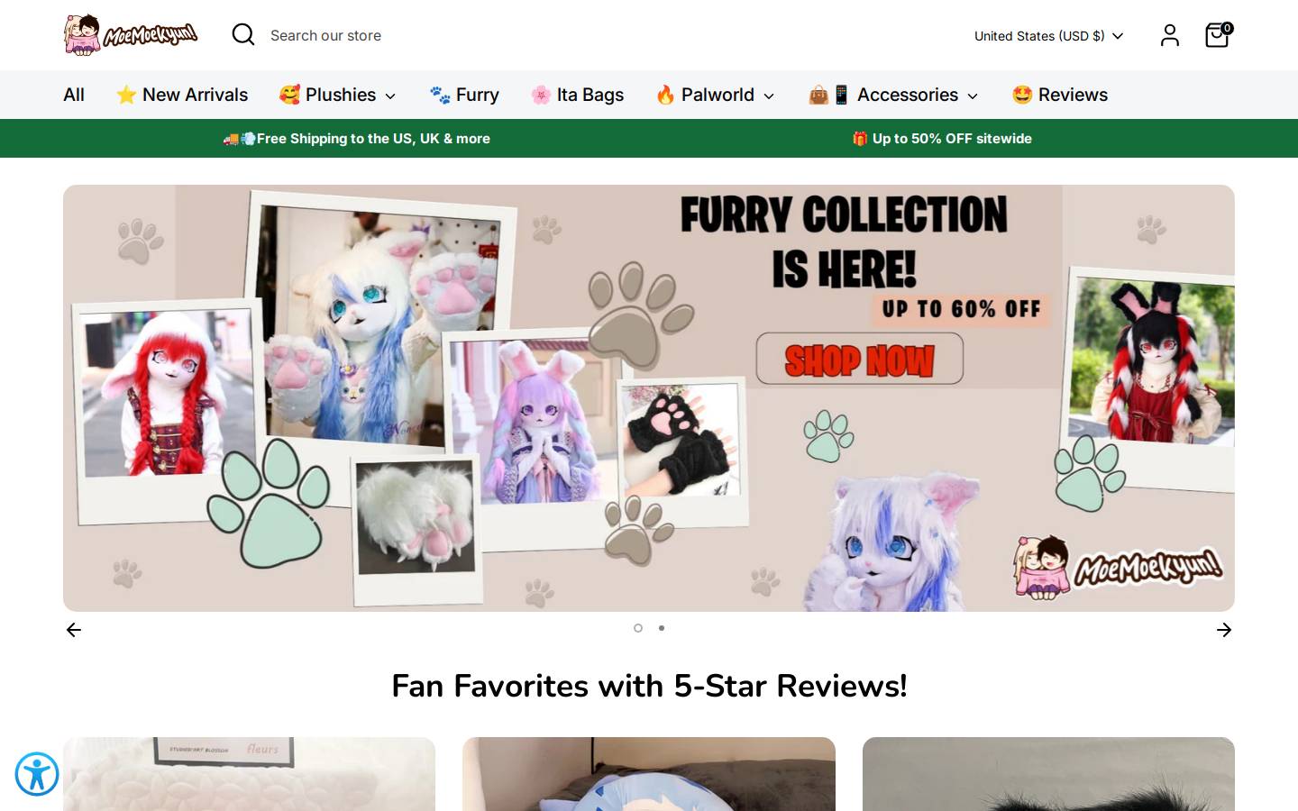 moemoekyun.com homepage screenshot