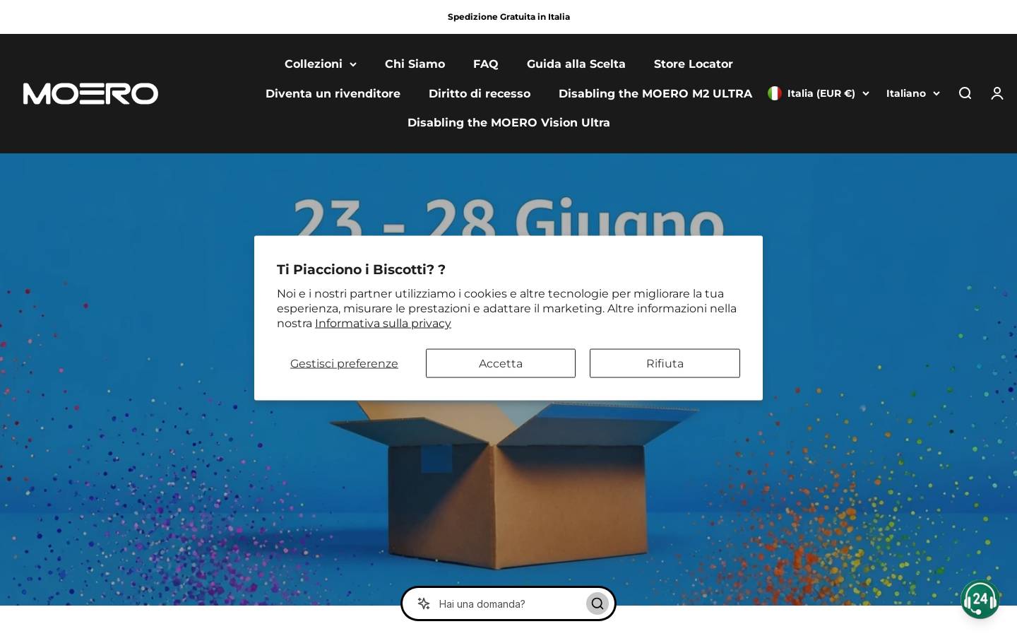 Moero homepage screenshot