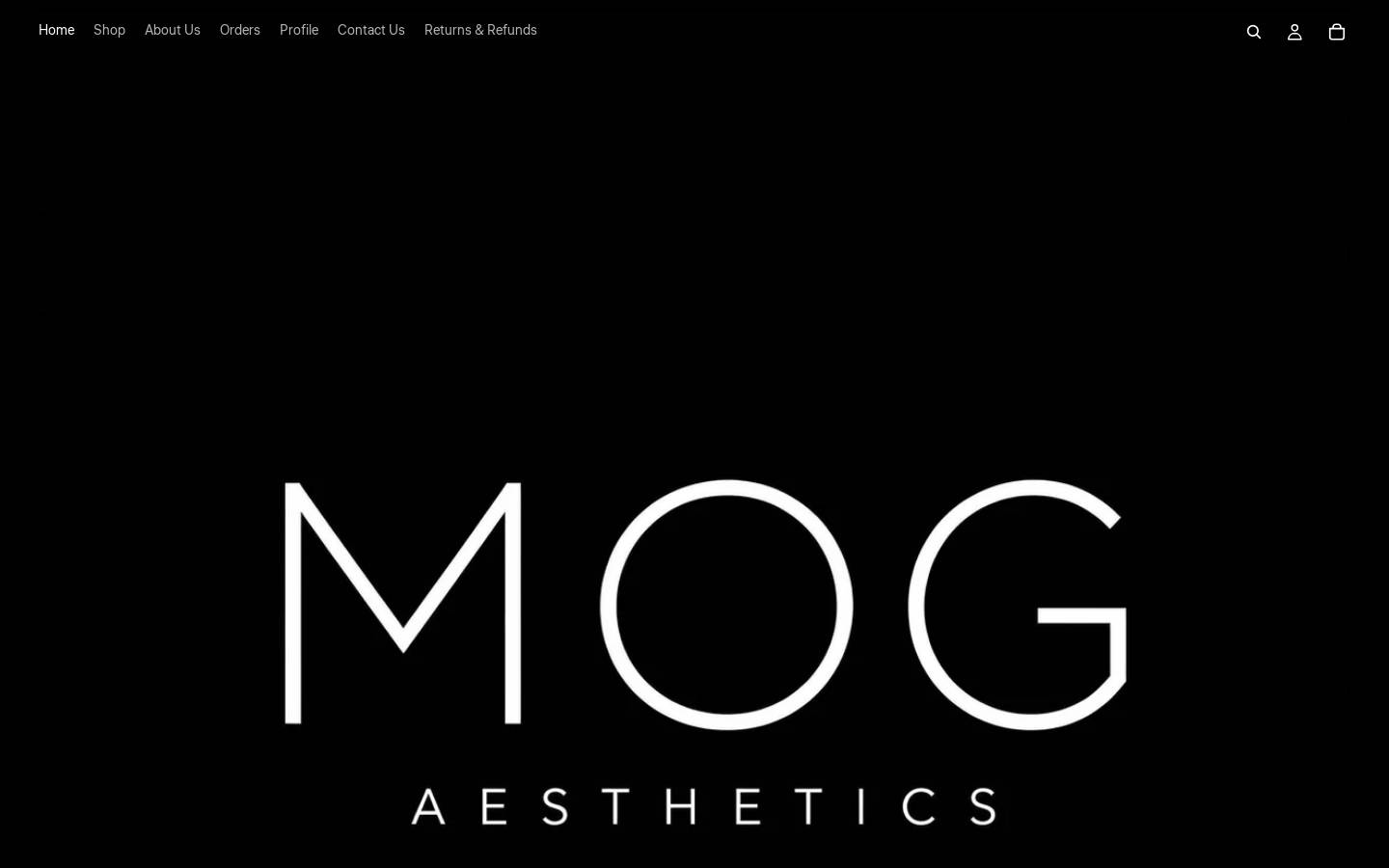 mogaesthetics.com homepage screenshot