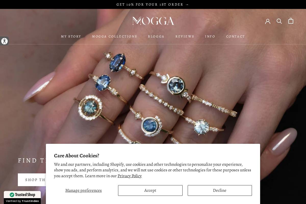 mogga.shop homepage screenshot
