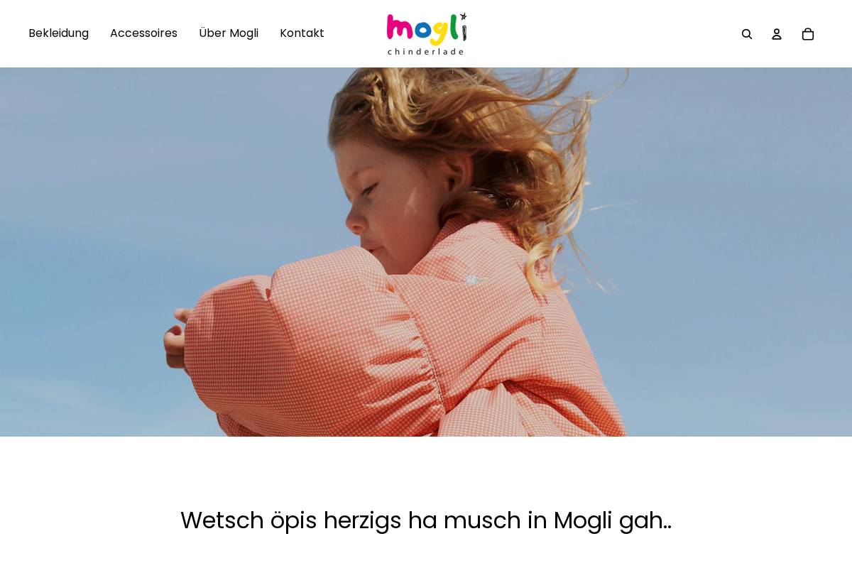 mogli-chinderlade.ch homepage screenshot