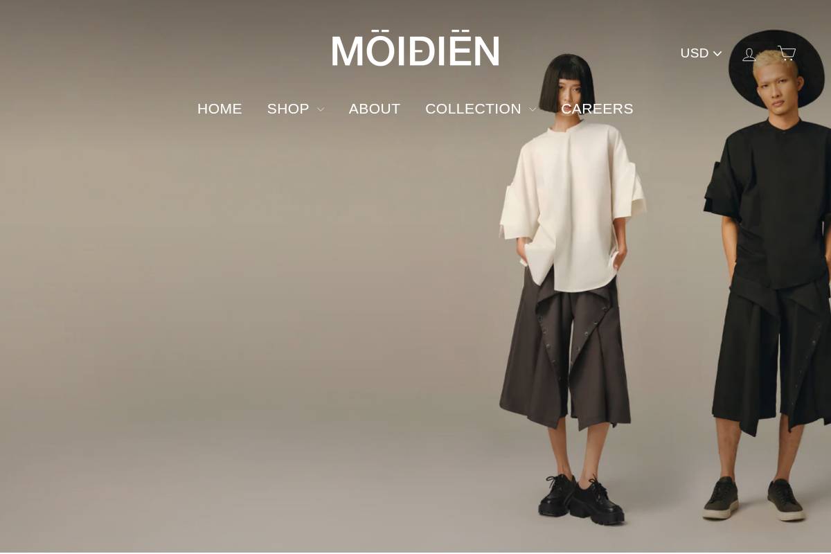 MoiDien homepage screenshot