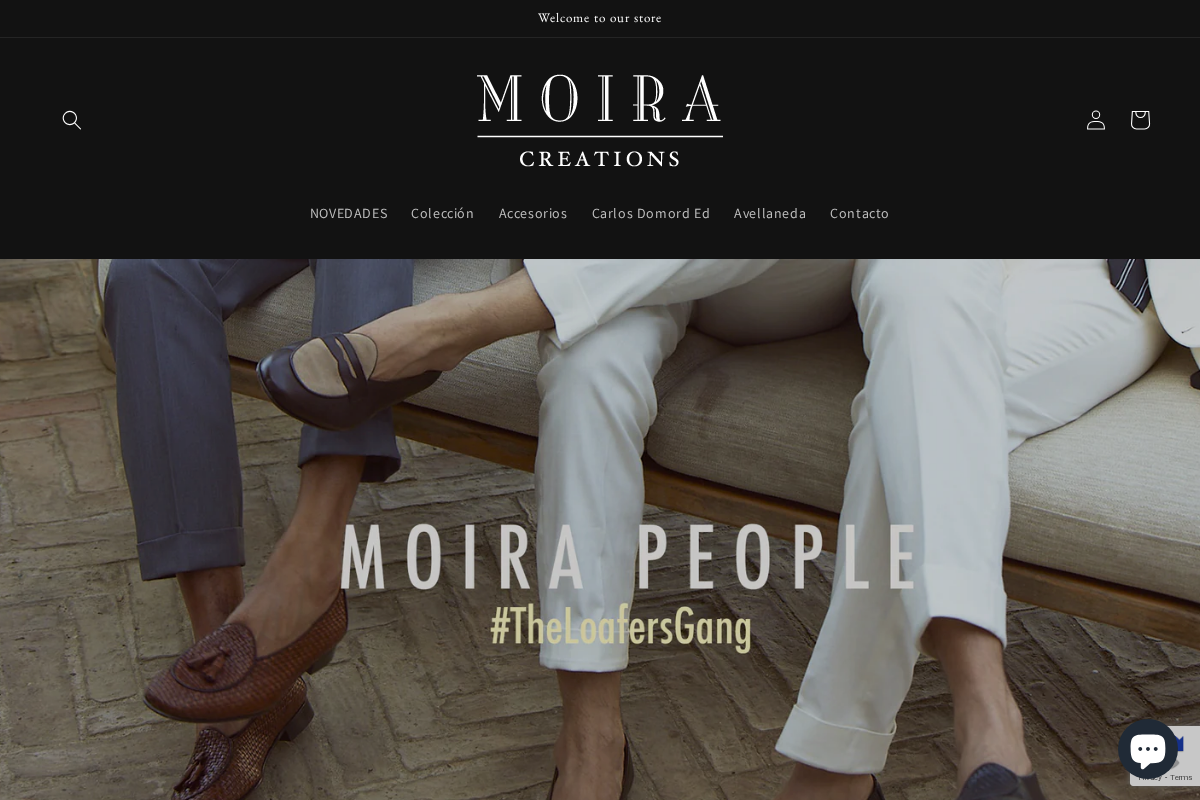 moiracreationsco.com homepage screenshot