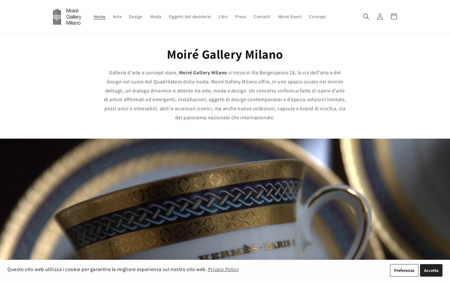moiregallery.com homepage screenshot
