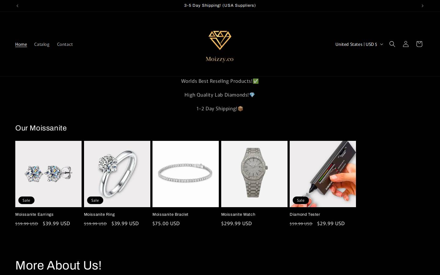 Moizzy homepage screenshot