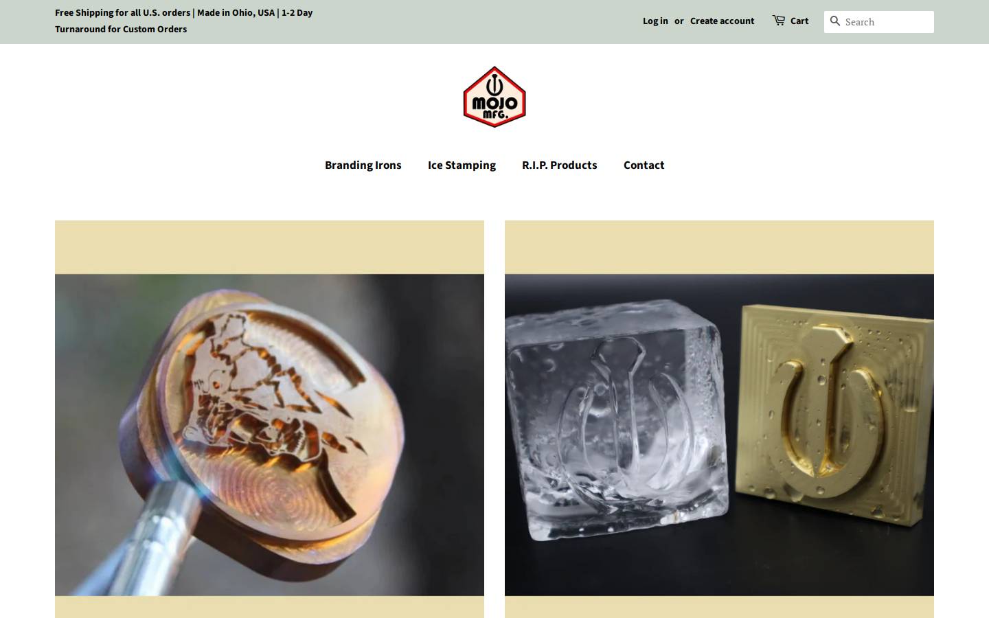 mojomanufacturing.com homepage screenshot