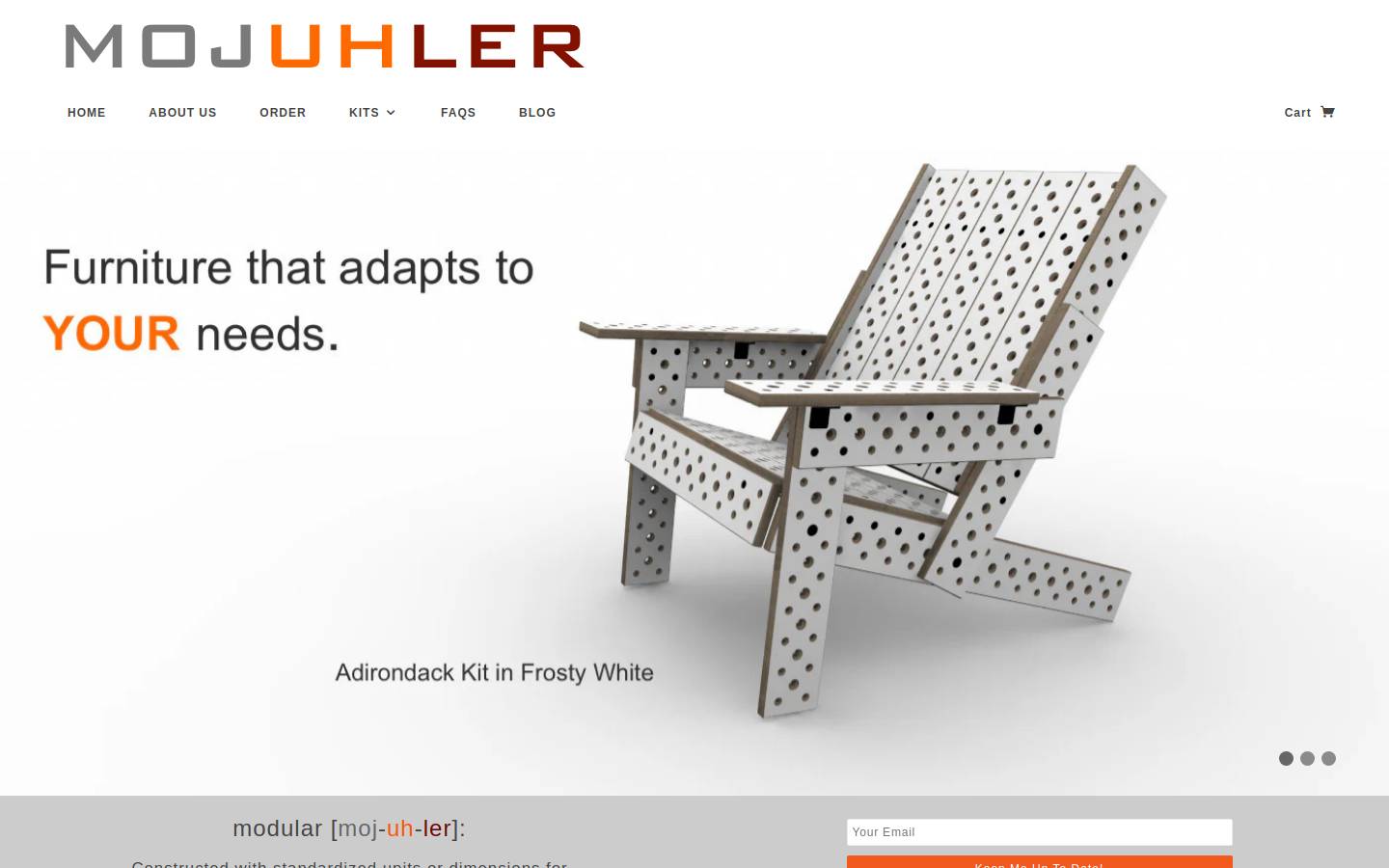 mojuhler.com homepage screenshot
