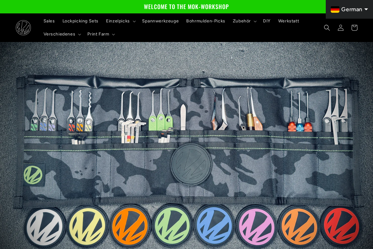 Mok Workshop homepage screenshot