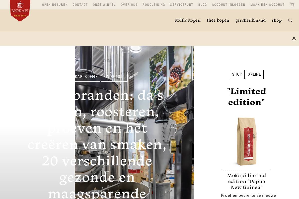 mokapi.be homepage screenshot