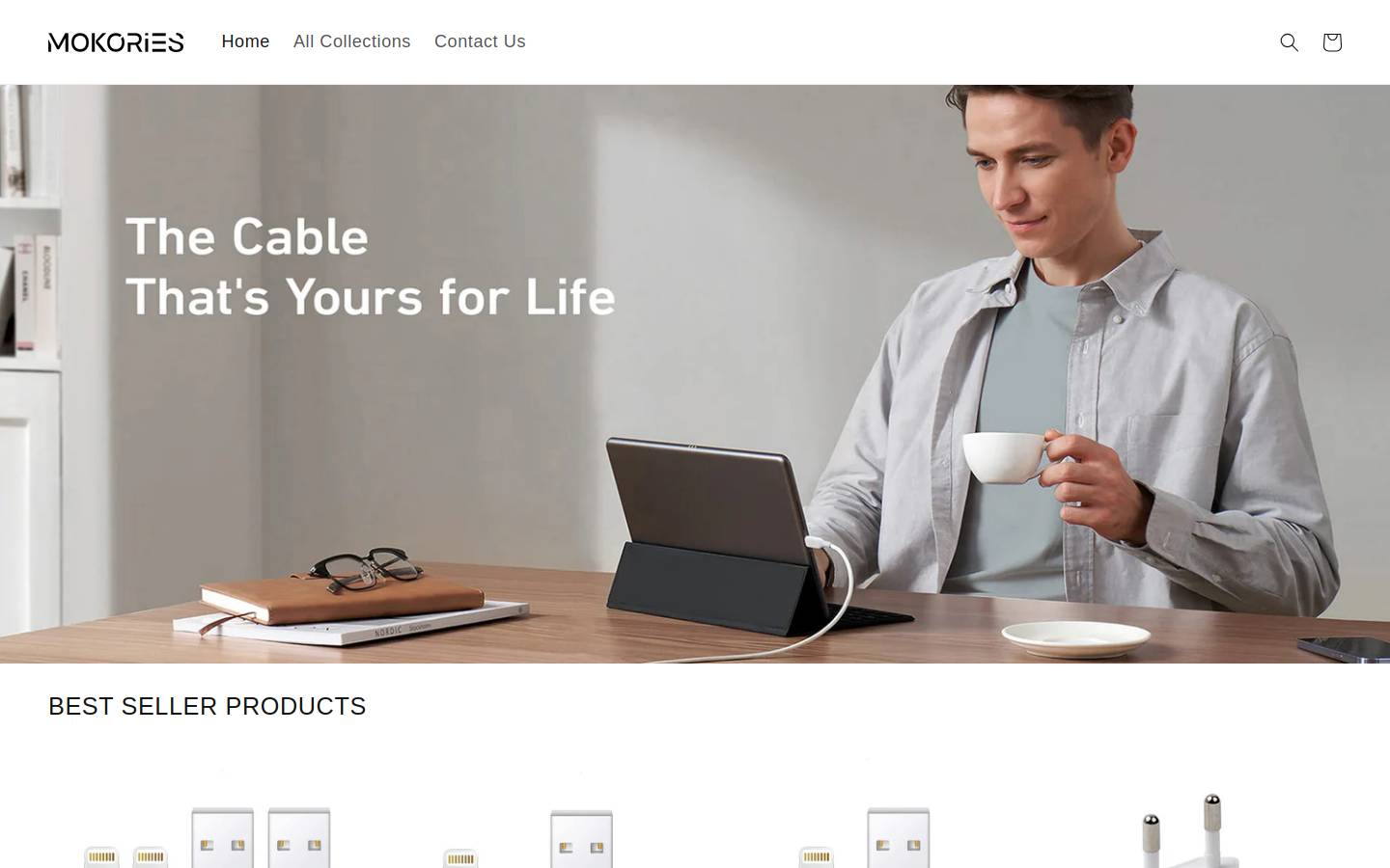 mokories.com homepage screenshot