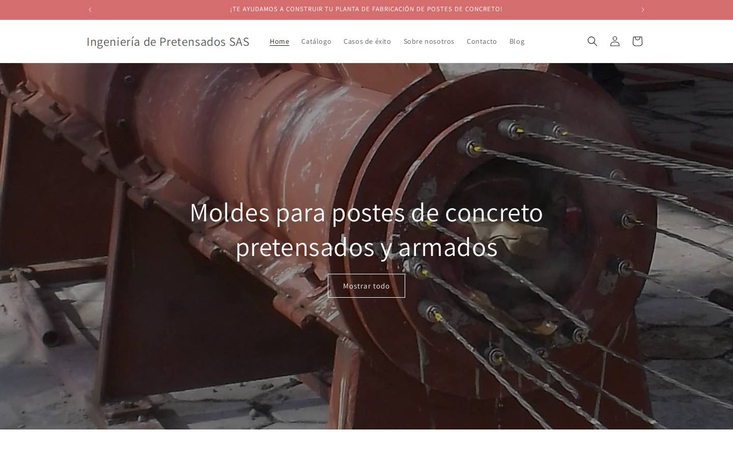 moldesparapostes.com homepage screenshot