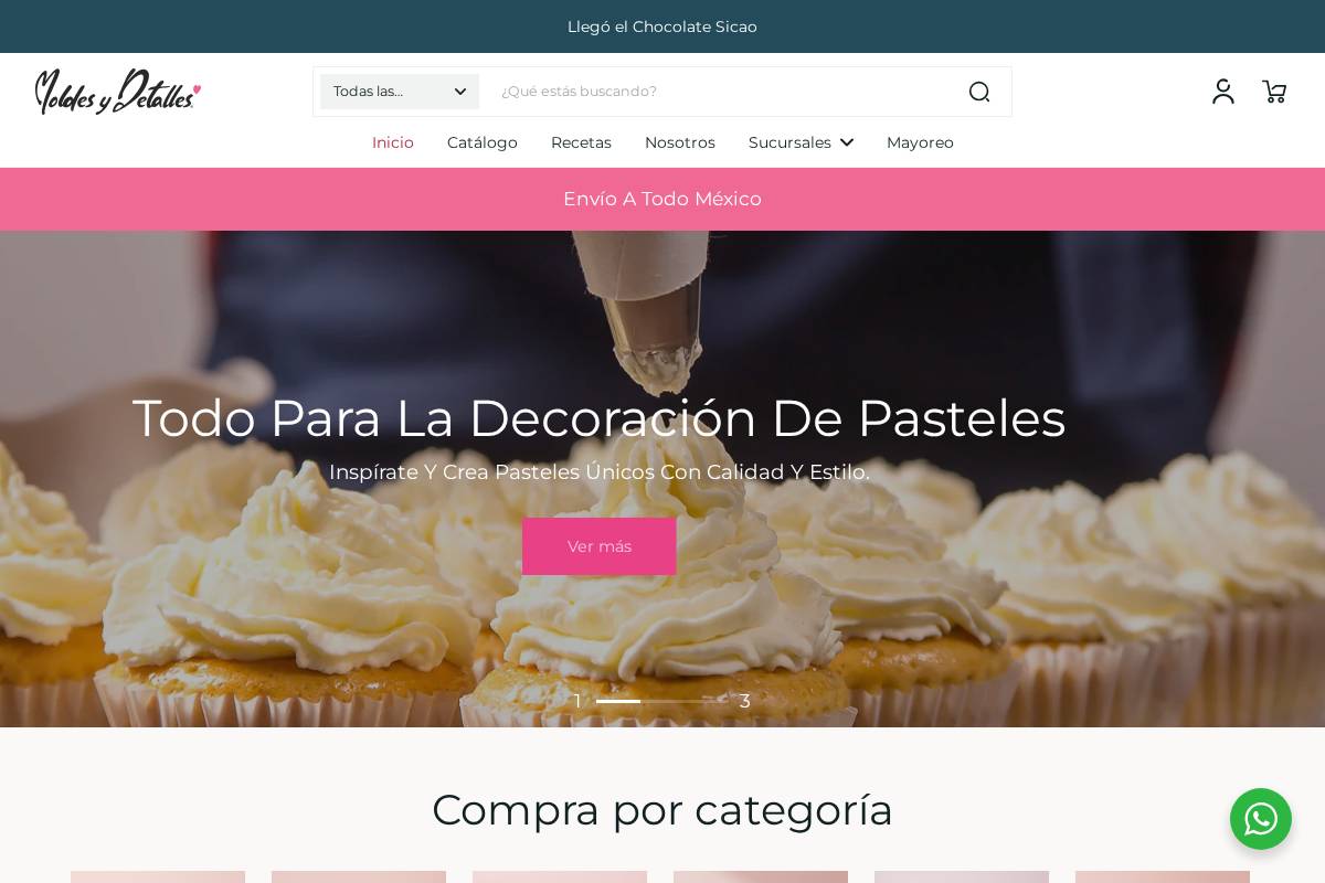 moldesydetalles.com homepage screenshot