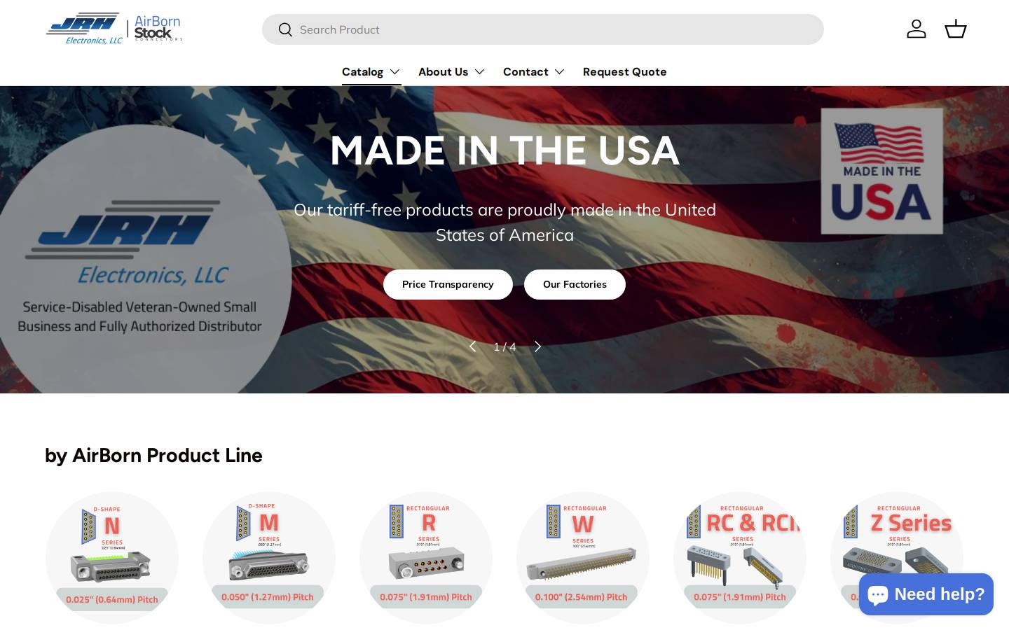molexstock.com homepage screenshot