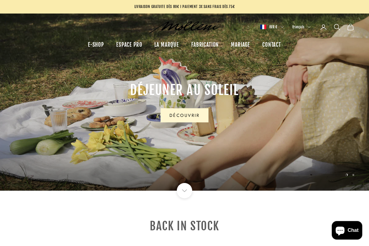 Molleni homepage screenshot